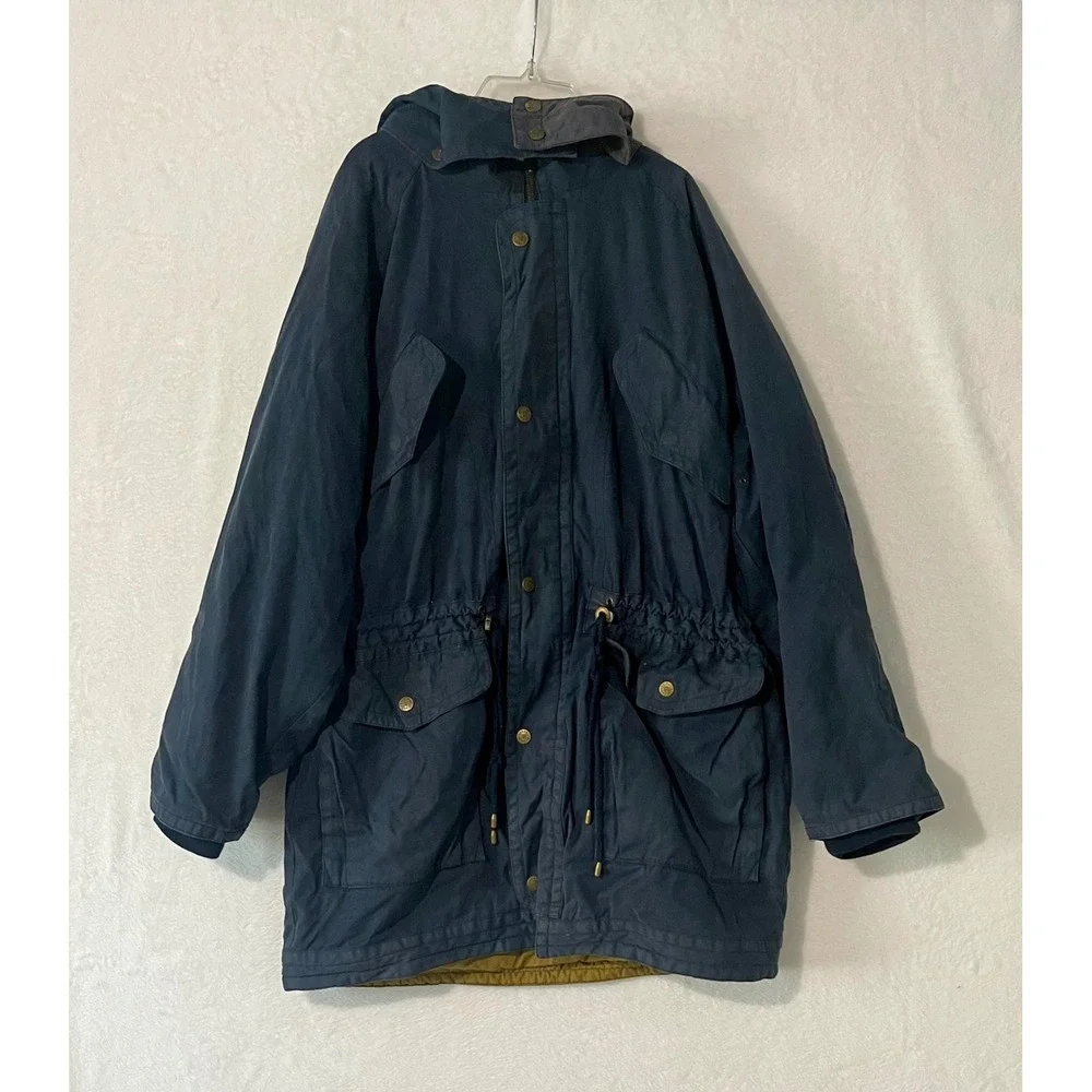 Vtg Banana Republic Adventure Outfitters Archive Safari Canvas Jacket Parka Lg